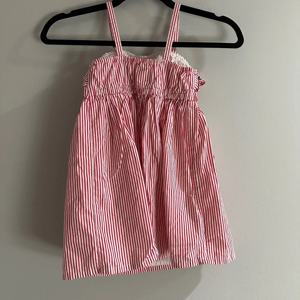 Gymboree Striped‎ Star Sundress Girls 4 Red White Excellent Patriotic Nautical